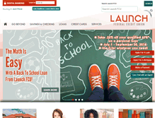 Tablet Screenshot of launchfcu.com